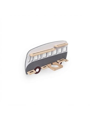 relaxdays Toniebox Regal "Bus" in Grau - (B)62 x (H)32 x (T)13 cm