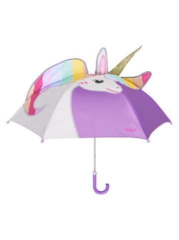 Playshoes Regenschirm Einhorn in Flieder