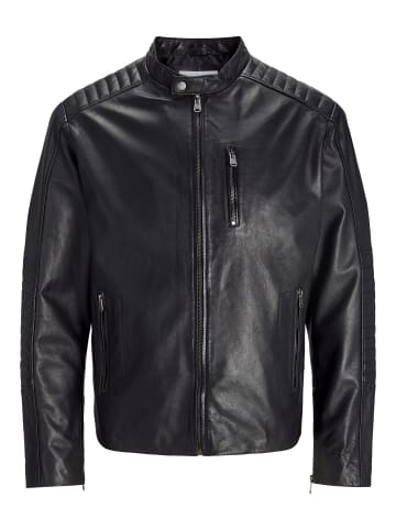 Jack & Jones Lederjacke in Black