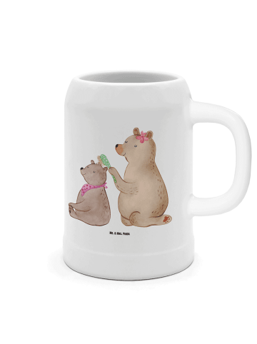 Mr. & Mrs. Panda Krug Bär Kind ohne Spruch in Weiß