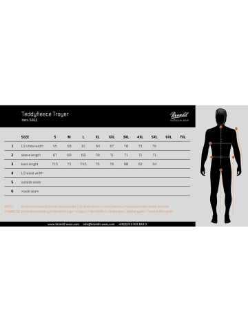 Brandit Pullover "Teddyfleece Troyer" in Braun