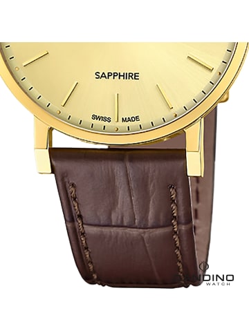 Candino Analog-Armbanduhr Candino Classic dunkelbraun mittel (ca. 39,5mm)