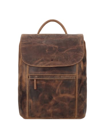 Greenburry Vintage Daypack Leder 40 cm Laptopfach brown