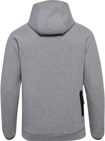 Hummel Trainingsjacke "Hmltech Fleece Regular Zip Hoodie" in Grau