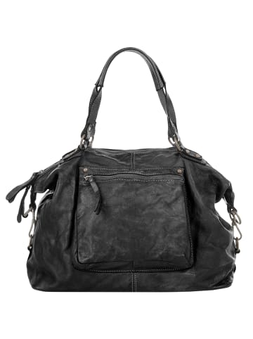 X-ZONE Shopper echt Leder in schwarz