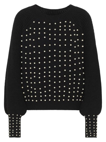 faina Strickpullover in schwarz