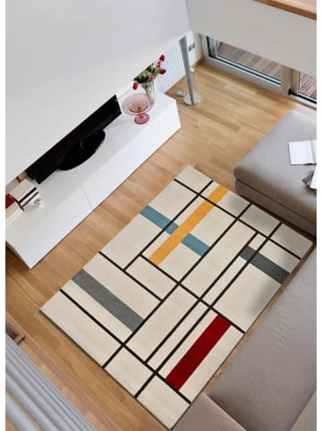 Atticgo Kurzflor-Teppich DELTA in mehrfarbig