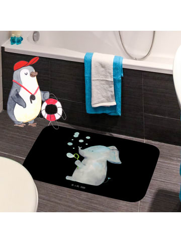 Mr. & Mrs. Panda Badteppich Elefant Seifenblasen ohne Spruch in Schwarz