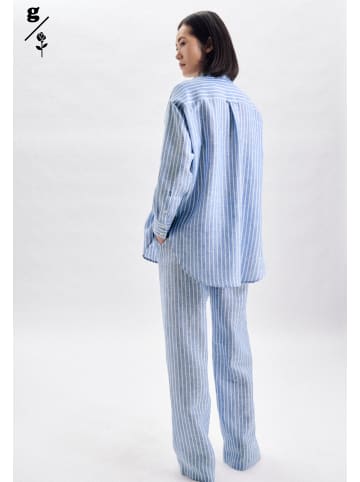 Seidensticker Longbluse Oversized in Mittelblau