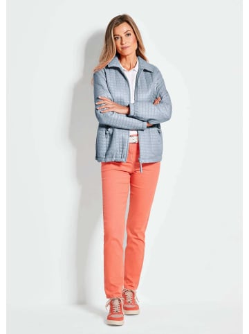 GOLDNER Leicht wattierte Outdoorjacke mit Hemdkragen in hellblau