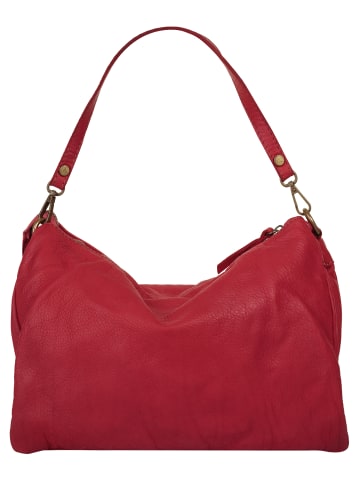 Samantha Look Umhängetasche echt Leder in rot