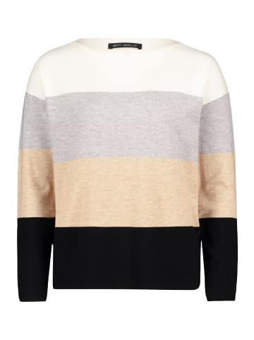 Betty Barclay Feinstrickpullover mit Color Blocking in Patch Beige/Black