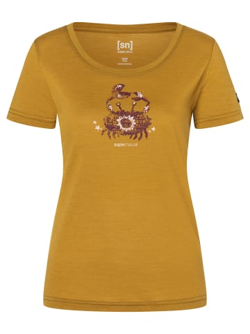 super.natural W MRS CRAB TEE in braun