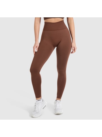 SMILODOX Leggings Amaze Scrunch Pro in Hellbraun