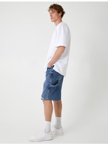 KOTON Shorts in Mittel Indigo