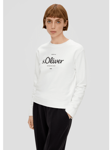 s.Oliver Sweatshirt langarm in Creme