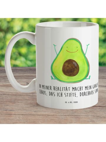 Mr. & Mrs. Panda Kindertasse Avocado Glücklich mit Spruch in Weiß