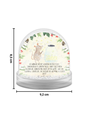 Mr. & Mrs. Panda Weihnachts Schneekugel Maus Sterne mit Spruch in Naturpapier