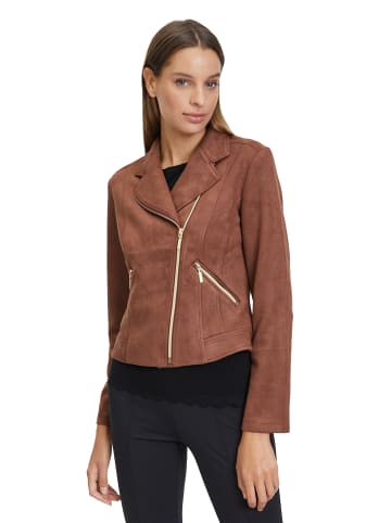 Betty Barclay Bikerjacke mit Reißverschluss in Braun