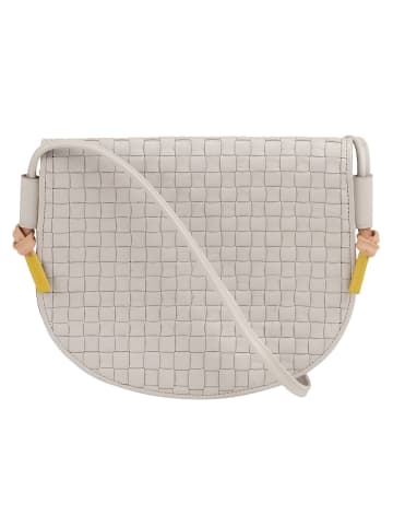 DuDu Skye Umhängetasche Leder 21 cm in pearl grey