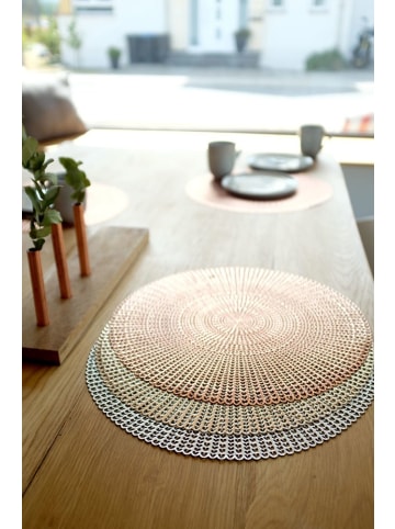 Zeller Schutzmatte, Tischmatte - gold in Gold, Ø 41 cm