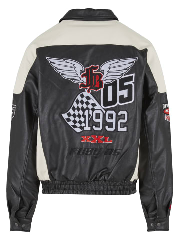 FUBU Outerwear- Leather - Faux Leather in black/offwhite