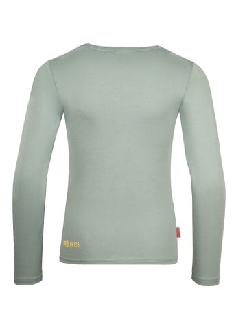 Trollkids Longsleeve "Pointillism" in Gletschergrün/Limonade