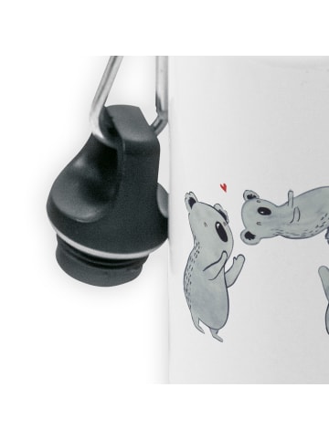 Mr. & Mrs. Panda Trinkflasche Koalas Feiern ohne Spruch in Weiß