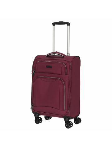D&N Travel Line 9204 - 4-Rollen-Kabinentrolley S 55 cm (schwarz) in lila