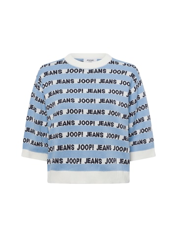 JOOP! Strickpullover Kolinda in hellblau weiß - 0001