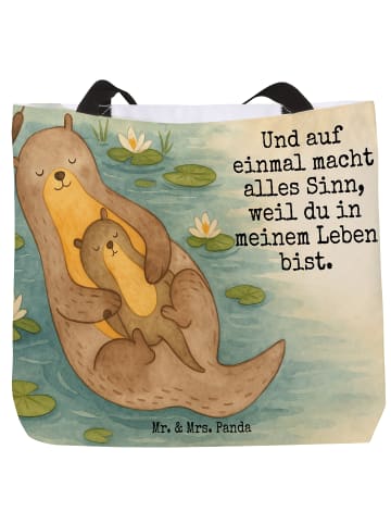 Mr. & Mrs. Panda Shopper Otter Kind Design mit Spruch in Weiß