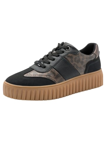 Marco Tozzi Sneaker in BLACK/LEO