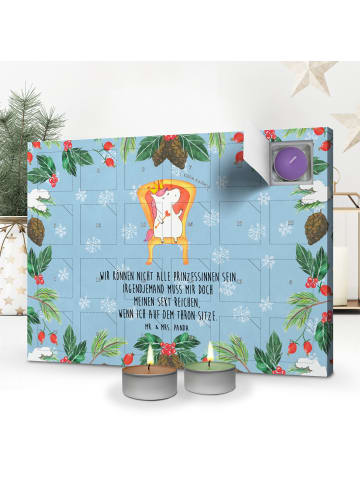 Mr. & Mrs. Panda Duftkerzen Adventskalender Einhorn König mit Sp... in Eisblau