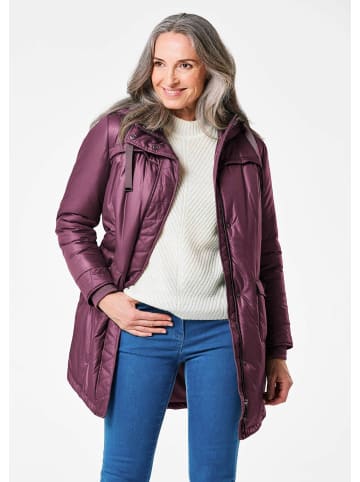 GOLDNER Sportiver Anorak mit Kapuze & Stepp in beere