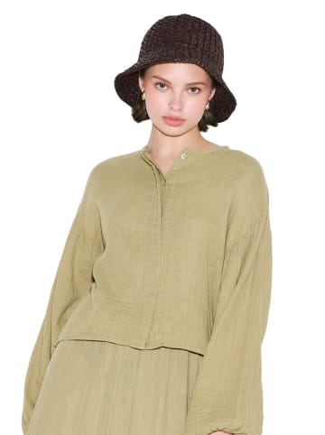 MANUKA Blouse in Salbeigrün