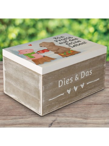 Mr. & Mrs. Panda Box Glühschwein Sause Design mit Spruch in Weiß