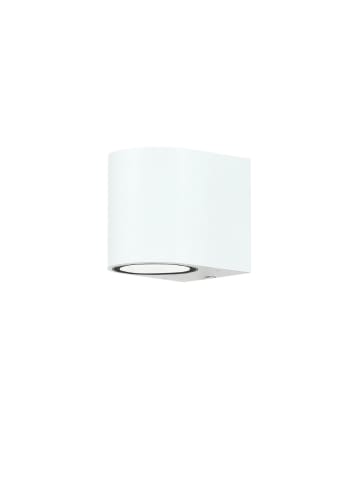 Licht-Erlebnisse Außen Wandlampe (B)6.8 x (H)8 cm in Weiß