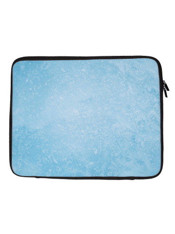 Mr. & Mrs. Panda Laptop Tasche Schwein Glühwein mit Spruch in Eisblau