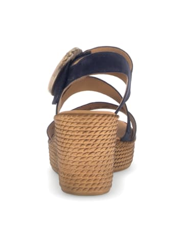 Gabor Keilsandaletten in Blau