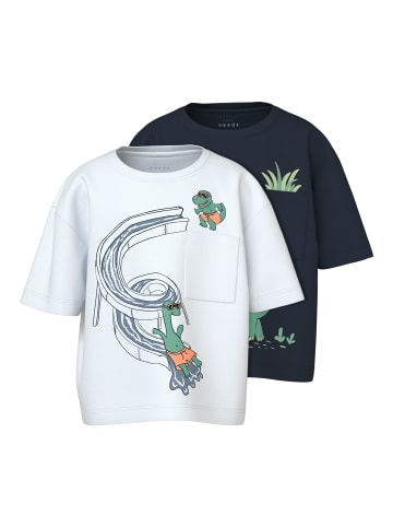 name it T-Shirt 2er Pack NMMVILIAN 2P S/S RLX TOP in navy blazer