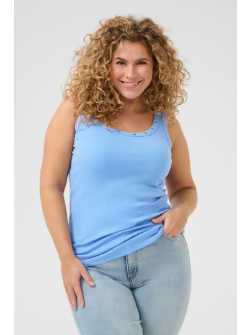 KAFFE curve Jerseytop KCcarina Tight fit in Vista Blue