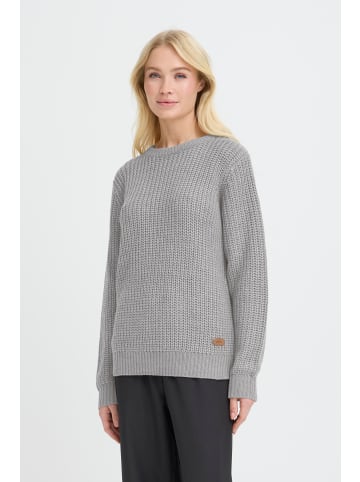 Oxmo Strickpullover OXEDNA ONECK in Grau