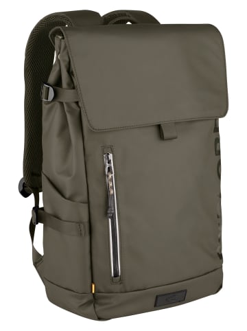 Camel Active EXPLORE Rucksack aus recyceltem Nylon in Khaki