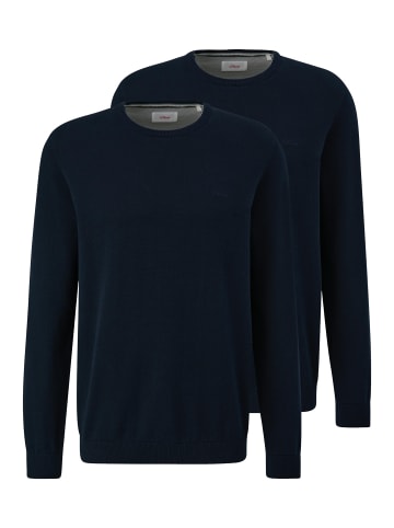 S. Oliver Pullover Basic in Dunkelblau