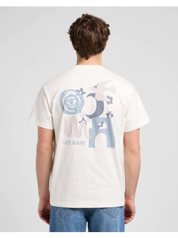 Lee T-Shirt Ss Relaxed Graphic in Ecru