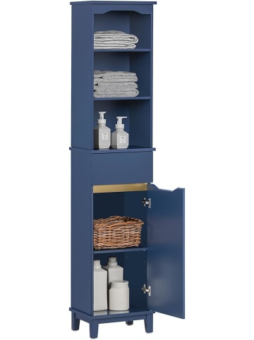 SoBuy Hochschrank in Blau - (B)35 x (H)170 x (T)30cm