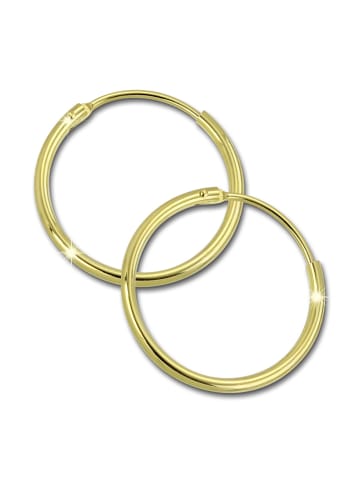 GoldDream Echtgold, 333er Gelbgold Damen Creolen Simply Ohrring ca. 20mm