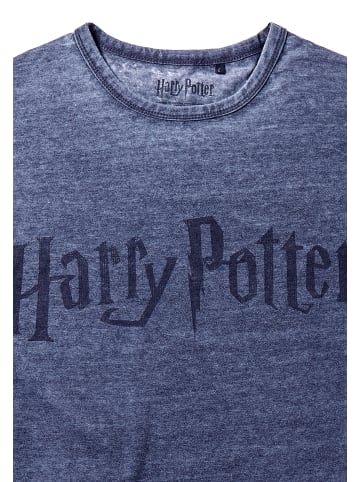Re:Covered T-Shirt Harry Potter Classic Logo Blue in blue