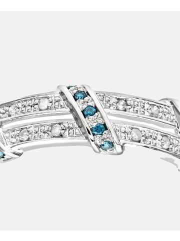 Diamant L'éternel Eternity-Ring aus 375 Weißgold mit Diamant gedreht