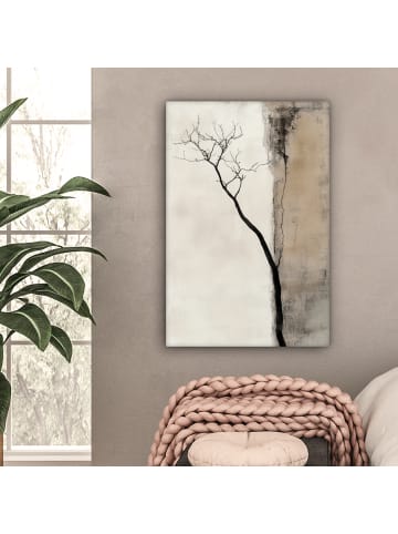 MuchoWow Leinwand Bilder Taupe